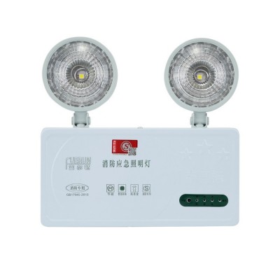 消防应急灯 富尔顿正品新国标led双头应急照明壁挂充电安全出口灯图5
