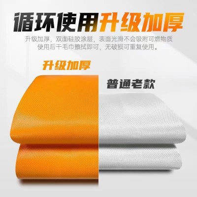 供应防火斗篷 灭火隔热逃生衣 硅胶阻燃披风 家用防火披风斗篷图3
