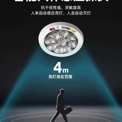 消防应急照明吸顶灯感应灯楼道家用商场声光控停电照明灯图4
