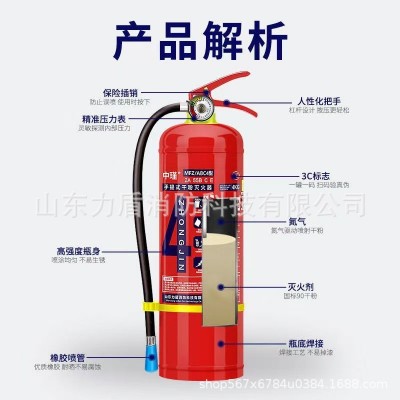 中瑾新国标灭火器车载1kg4kg消防灭火器仓库新国标干粉灭火器商用图3