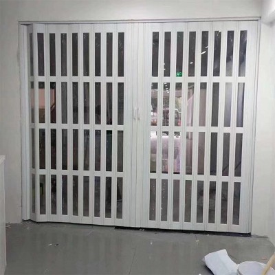 临沂水晶折叠门洗车房汽车美容店间隔断商场店铺防盗推拉折图2