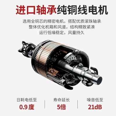 GDF矩形低噪声离心式管道风机静音新风机抽风管道离心风机排风机图2