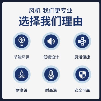 GDF矩形低噪声离心式管道风机静音新风机抽风管道离心风机排风机图3