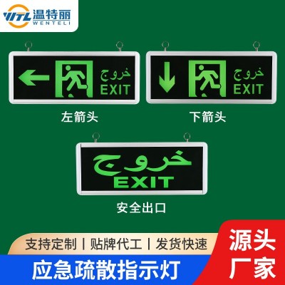 定制安全应急灯外销应急指示灯 疏散安全通道指示灯厂家批发