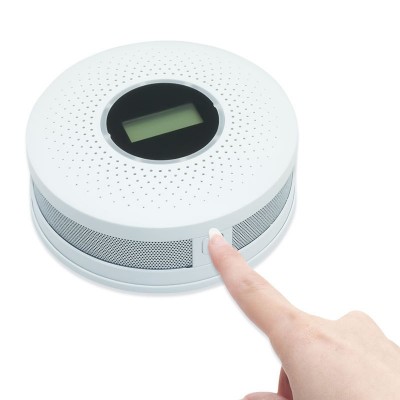 一氧化碳烟雾复合型报警器 家用消防smoke&co语音探测仪 外贸款图4