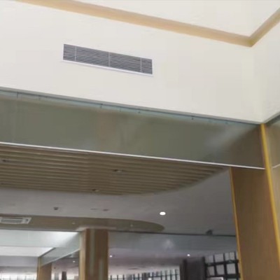 固定式刚性挡烟垂壁 夹丝防火玻璃挡烟垂壁 低价直销 消防认证图3