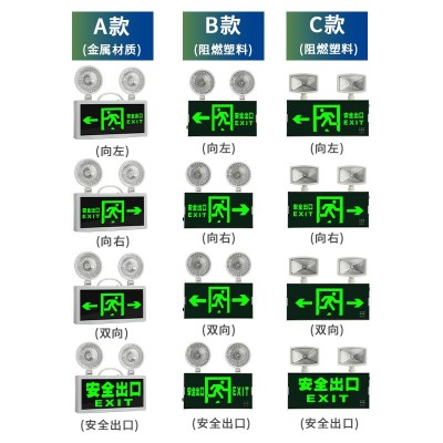 多功能二合一消防应急灯安全出口灯厂家直销批发图3