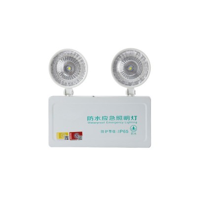 防水应急灯ip67防潮光源户外室外灌胶防尘安全出口LED照明双头灯图5