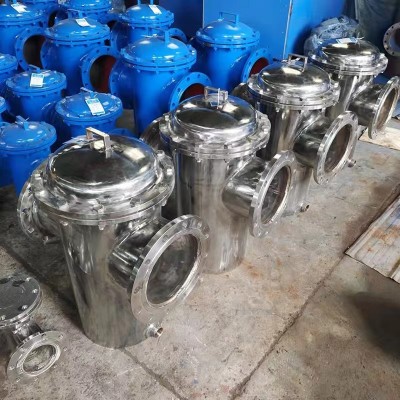 304不锈钢篮式过滤器316L蓝式过滤器快开提篮式过滤器管道除污器图5
