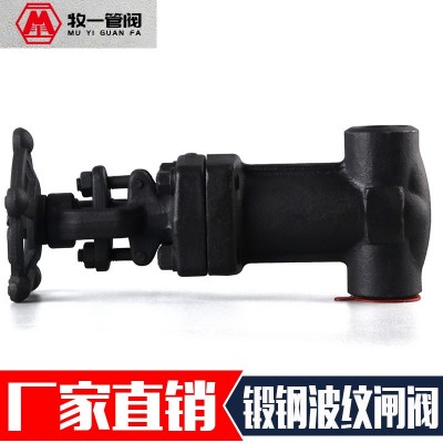 锻钢A105N波纹管闸阀 截止阀WZ/WJ61/11H-800LB承插焊内螺纹对焊图2