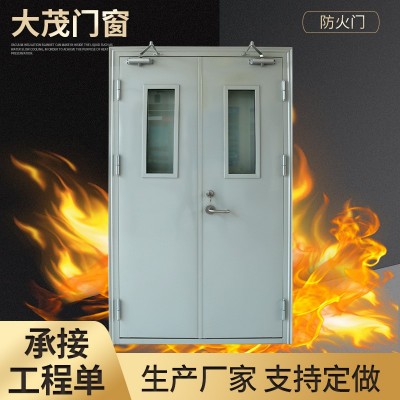 厂家生产钢质防火门耐火防盗门小区学校工程隔热子母门钢制防火门图3