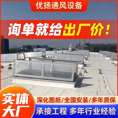电动消防排烟天窗 一字型/三角型屋顶采光散热通风天窗09j621-3图3