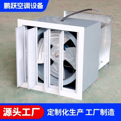 方形壁式轴流风机工业百叶窗换气厨房用220V低噪低压排风换气机
