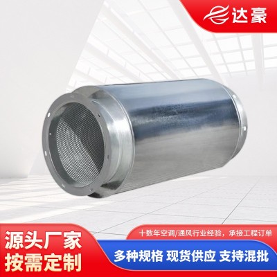 镀锌板圆型消音器方形分管消声器 工业管道蜂窝式消声器图4