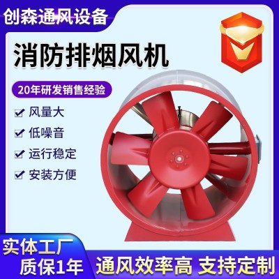 消防排烟风机耐高温双速轴流式通风机厂房车间HTF消防排烟风机图2