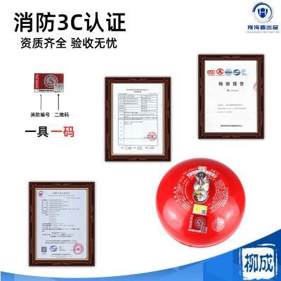 柳成4kg悬挂式干粉灭火器6/8公斤吊挂灭火装置超细干粉灭火球图3