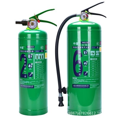新型水基灭火器6升泡沫绿色手提式2L/3L/9L/车用商铺消防器材批发图5