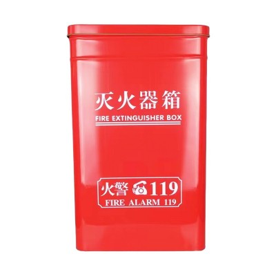 灭火器箱2只装商用灭火器箱子不锈钢灭火器箱4公斤灭火器箱装备图5