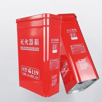 灭火器箱2只装商用灭火器箱子不锈钢灭火器箱4公斤灭火器箱装备图2