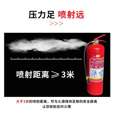 华宝绿消新国标干粉灭火器手提式4公斤家用消防器材带检测报告图2