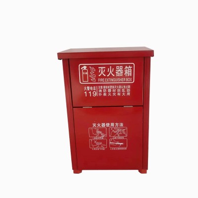 灭火器箱子2只装4/5kg套装组合红色厚灭火器箱消防箱器材批发图4