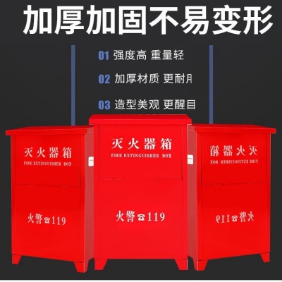 干粉灭火器箱子4kg2只装二氧化碳箱3kg5kg8kg商场酒店家用消防箱图2