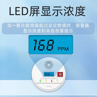 一氧化碳报警器室内卧室户外家用煤炭厨房检测浓度探测警报器装置图4