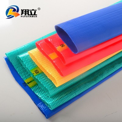 现货4BAR/PVC灌溉水带 农用耐磨耐压排涝浇地水管 耐 磨涂塑水带图4