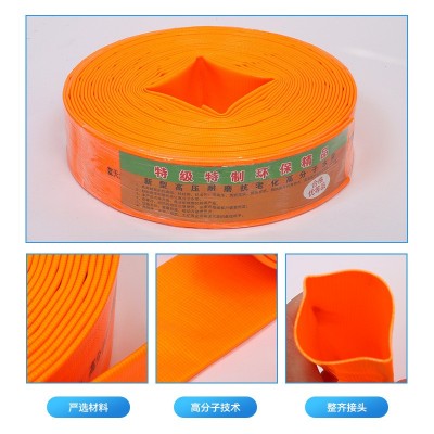 厂家批发新型高分子水带 农田灌溉浇地PVC涂塑软管水管 四季柔软图2