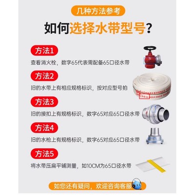厂家供应有衬里消防水带65国标耐磨加厚8型2寸2.5寸3寸聚氨酯水袋图2