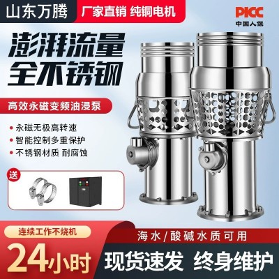 定制永磁变频潜水泵大流量油浸泵防洪排涝便携防汛泵不锈钢 轴流泵图2