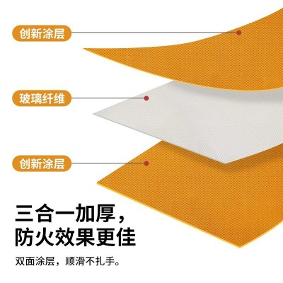 灭火毯双面涂层玻璃纤维应急逃生毯防火布火灾消防隔热汽 车灭火毯图2
