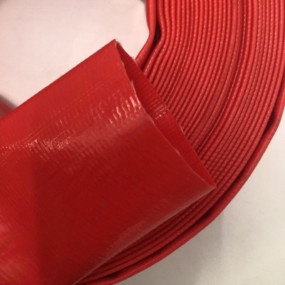 定制PVC水带农用园林灌溉浇地水带耐磨水泵排水涂塑软管红色蓝色图3