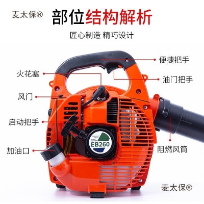 EB-260汽油吹风机除尘器吹雪机风力灭火器建筑二冲程手持鼓麦太保图5