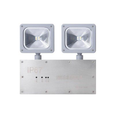 IP67防水应急照明灯led不锈钢面板双头灯隧道冷库双头照明应急灯图5